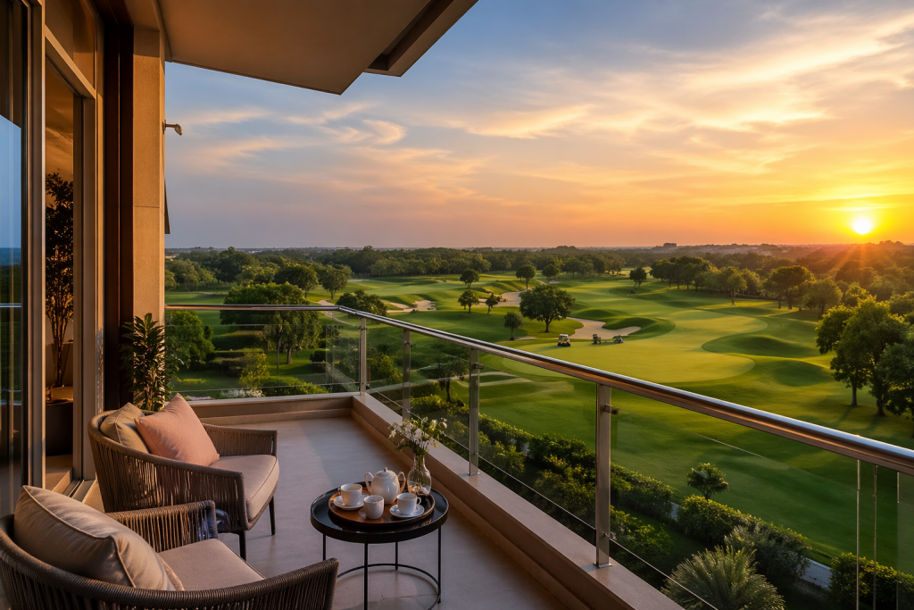 Golf View Apartment: Luxury Living with Scenic Views